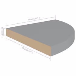 VidaXL 323923 étagères Panneaux MDF, Métal Gris - Vue supplémentaire 8