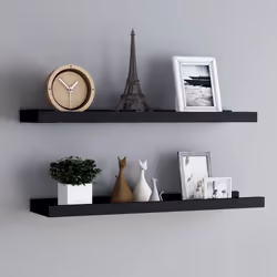 VidaXL 323933 étagères Panneaux MDF Noir