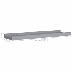 VidaXL 323934 étagères Panneaux MDF Gris - Vue supplémentaire 8