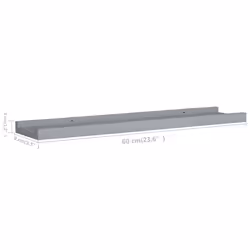 VidaXL 323935 étagères Panneaux MDF Gris - Vue supplémentaire 8
