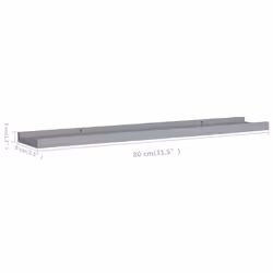 VidaXL 323936 étagères Panneaux MDF Gris - Vue supplémentaire 5