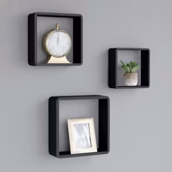 VidaXL 323953 étagères Panneaux MDF Noir
