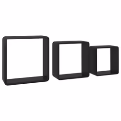 VidaXL 323953 étagères Panneaux MDF Noir