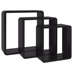 VidaXL 323953 étagères Panneaux MDF Noir - Vue supplémentaire 4
