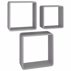 VidaXL 323954, Panneaux MDF, Gris, 280 mm, 100 mm, 280 mm, 3 pièce(s)