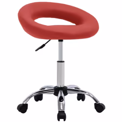 Cette chaise de travail roulante au design contemporain est une pièce qui attire l'attention, ajoutant un confort supplémenta ...