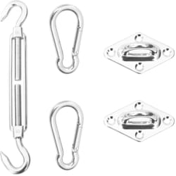 Kit de montage de voile d'ombrage 5 pcs Acier inoxydable Vidaxl