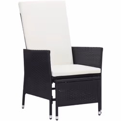 VidaXL 310228, Terrace, Siège rembourré, Polyester, Polyuréthane, Acier, Crème, Blanc, 620 mm, 1310 mm