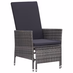 VidaXL 310230, Terrace, Siège rembourré, Polyester, Polyuréthane, Acier, Anthracite, 620 mm, 1310 mm