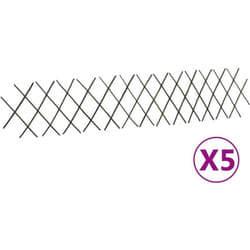 vidaXL Clôtures en treillis de saule 5 pcs 180x30 cm