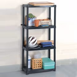 Cette étagère de rangement polyvalente peut être utilisée comme une bibliothèque, un présentoir de décoration, ou un présento ...