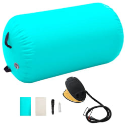 VidaXL Rouleau Gonflable Gymnastique Vert