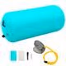 vidaXL Rouleau Gonflable de Gymnastique avec Pompe Cylindre Rouleau de Yoga Rouleau dEntraînement Rouleau dExercice 120x90 92 ...