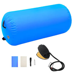 vidaXL Rouleau gonflable gymnastique PVC Bleu