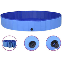 Vidaxl - Piscine pliable pour chiens Bleu 200x30 cm pvc