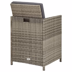 VidaXL 311907 chaise d'extérieur Terrace Siège rembourré Polyuréthane, Acier Gris - Vue supplémentaire 6