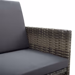VidaXL 311907 chaise d'extérieur Terrace Siège rembourré Polyuréthane, Acier Gris - Vue supplémentaire 7
