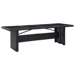 VidaXL 310071 table de jardin Noir