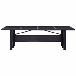 VidaXL 310071 table de jardin Noir