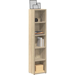 Vidaxl - Armoires à cd 2 pcs Chêne sonoma 21x16x93,5 cm Aggloméré