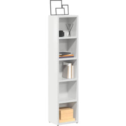 Vidaxl - Armoires à cd 2 pcs Blanc brillant 21x16x93,5 cm