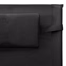 VidaXL 310505 chaise d'extérieur Linge Siège rembourré Acier, Textile Noir, Gris - Vue supplémentaire 6