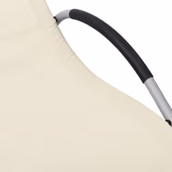 VidaXL 310514 chaise d'extérieur Linge Siège rembourré Aluminium, Acier, Textile Crème, Gris - Vue supplémentaire 5
