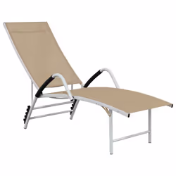 VidaXL 310522, Linge, Siège rembourré, Aluminium, Textile, Crème, 605 mm, 1930 mm