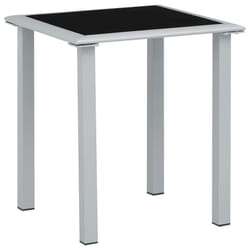 VidaXL 310541 table de jardin Noir, Argent