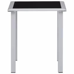 VidaXL 310541 table de jardin Noir, Argent