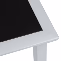 VidaXL 310541 table de jardin Noir, Argent