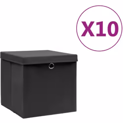 Ces boîtes de rangement pliables élégantes avec couvercle peuvent s'adapter parfaitement à presque toutes les étagères. Ces b ...
