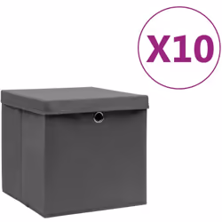 Ces boîtes de rangement pliables élégantes avec couvercle peuvent s'adapter parfaitement à presque toutes les étagères. Ces b ...