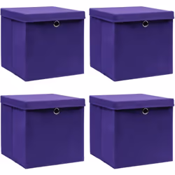 Ces boîtes de rangement pliables élégantes avec couvercle peuvent s'adapter parfaitement à presque toutes les étagères. Ces b ...