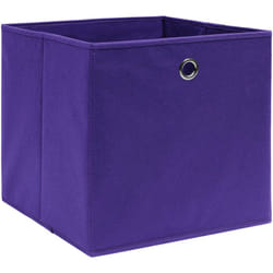 Vidaxl - Boîtes de rangement 10 pcs Tissu intissé 28x28x28 cm Violet