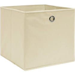 Vidaxl - Boîtes de rangement 4 pcs Tissu intissé 28x28x28 cm Crème