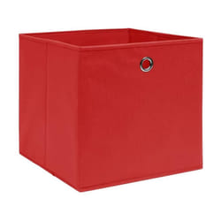 Vidaxl - Boîtes de rangement 4 pcs Tissu intissé 28x28x28 cm Rouge