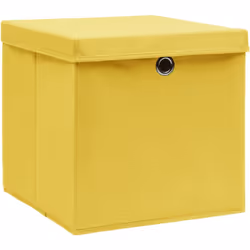 Ces boîtes de rangement pliables élégantes avec couvercle peuvent s'adapter parfaitement à presque toutes les étagères. Ces b ...