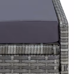 VidaXL 310475 chaise d'extérieur Linge Siège rembourré Bois d'acacia, Polyester, Polyuréthane, Acier Gris - Vue supplémentaire 6