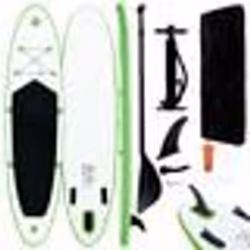 vidaXL Ensemble de planches SUP gonflables Vert et blanc - TU