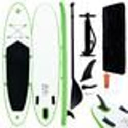 vidaXL Ensemble de planches SUP gonflables Vert et blanc - TU