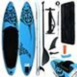 vidaXL Ensemble de planche SUP gonflable 305x76x15 cm Bleu - TU