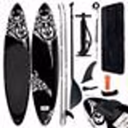 vidaXL Ensemble de planche SUP gonflable 305x76x15 cm noir - TU