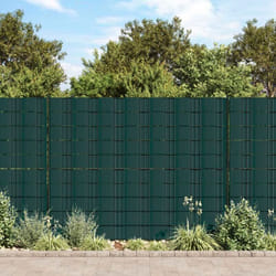 vidaXL Écrans d'intimité de jardin 4 pcs PVC 35x0,19 m Vert mat - TU