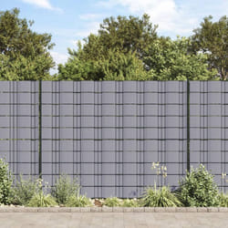 Vidaxl - crans d'intimité de jardin 4 pcs pvc 35x0,19 m Gris clair mat