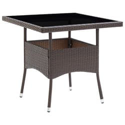 VidaXL 310552 table de jardin Noir, Marron