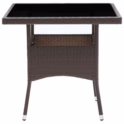VidaXL 310552 table de jardin Noir, Marron