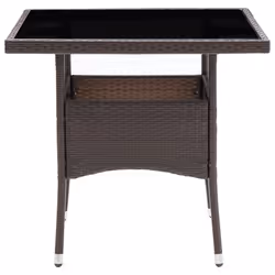 VidaXL 310552 table de jardin Noir, Marron