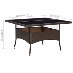 VidaXL 310556 table de jardin Marron - Vue supplémentaire 5