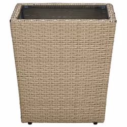 VidaXL 310557 table de jardin Beige, Transparent